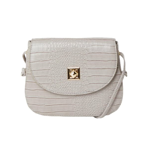 Dorothy Perkins Womens/Ladies Tiffany Crocodile Print Crossbody Bag Grey One Size
