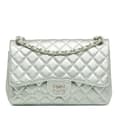 Miniatyrbillede 1 af 10: Pre-owned Chanel Jumbo Classic Lambskin Double Flap Silver