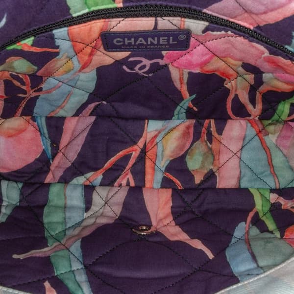 Pre-owned Chanel Quilted Jungle Jeans Flap Blue