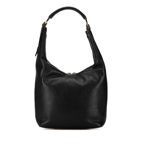 Pre-owned Gucci Leather Shoulder Bag Black