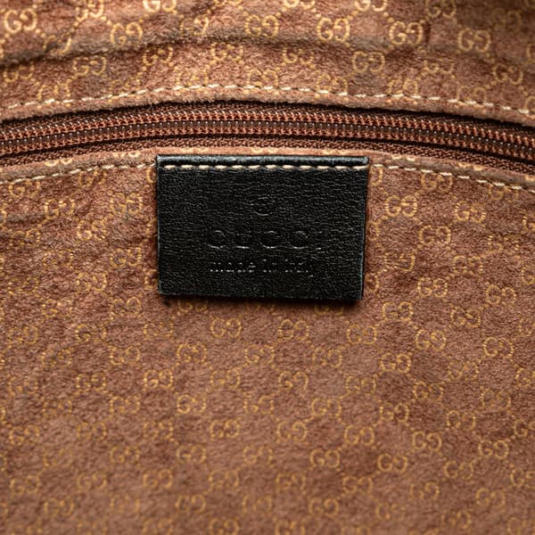 Pre-owned Gucci Leather Shoulder Bag Black