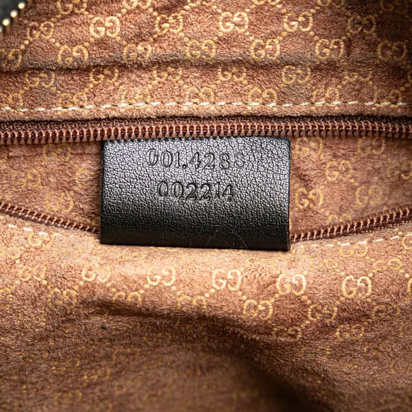 Pre-owned Gucci Leather Shoulder Bag Black