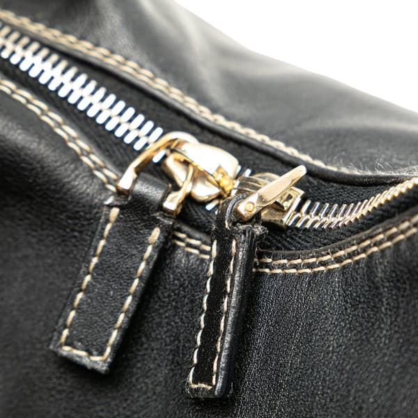 Pre-owned Gucci Leather Shoulder Bag Black