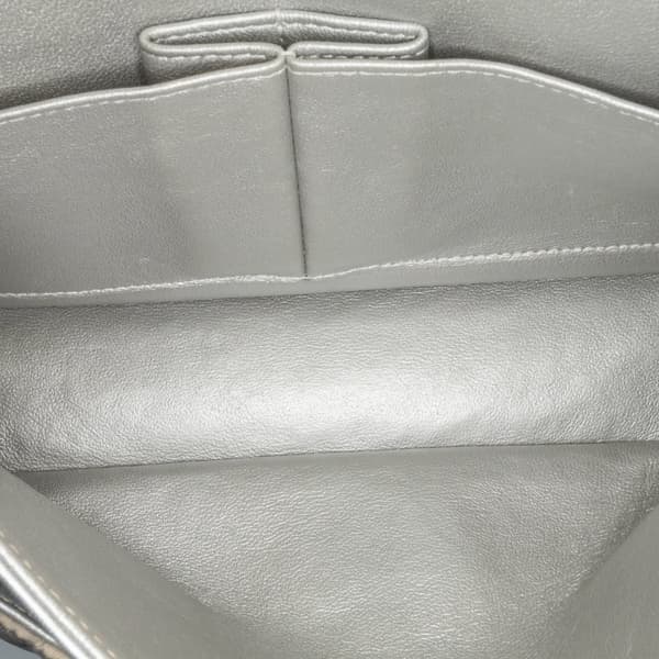 Pre-owned Chanel Medium Classic Nylon Cat Emoticon Double Flap White