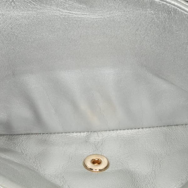 Pre-owned Chanel Medium Classic Nylon Cat Emoticon Double Flap White