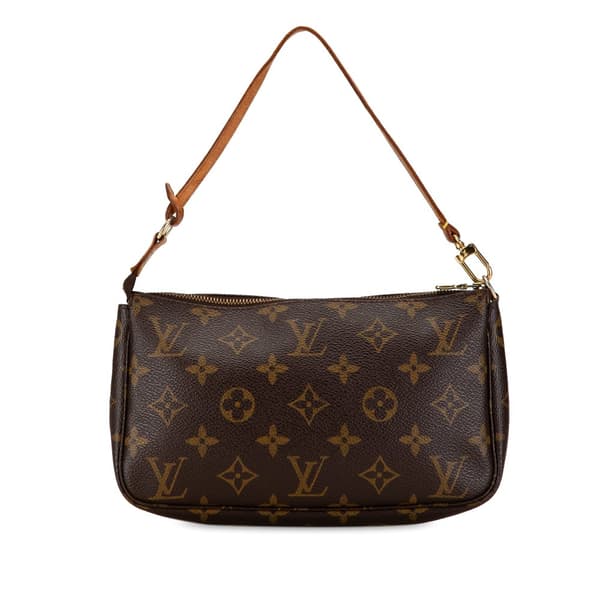 Pre-owned Louis Vuitton Monogram Pochette Accessoires Brown