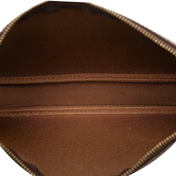 Pre-owned Louis Vuitton Monogram Pochette Accessoires Brown