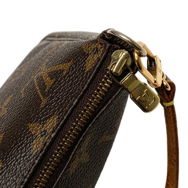 Pre-owned Louis Vuitton Monogram Pochette Accessoires Brown