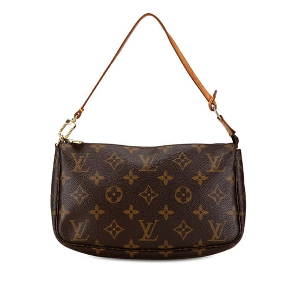 Pre-owned Louis Vuitton Monogram Pochette Accessoires Brown