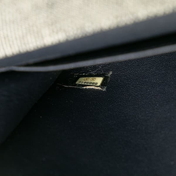 Pre-owned Chanel CC Choco Bar Denim Chain Flap Gray