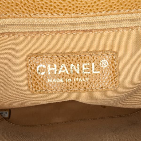 Pre-owned Chanel Caviar Petite Shopping Tote Brown