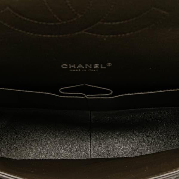 Pre-owned Chanel Maxi Classic Lambskin Double Flap Black
