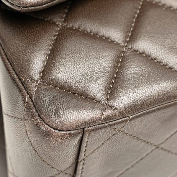 Pre-owned Chanel Maxi Classic Lambskin Double Flap Black