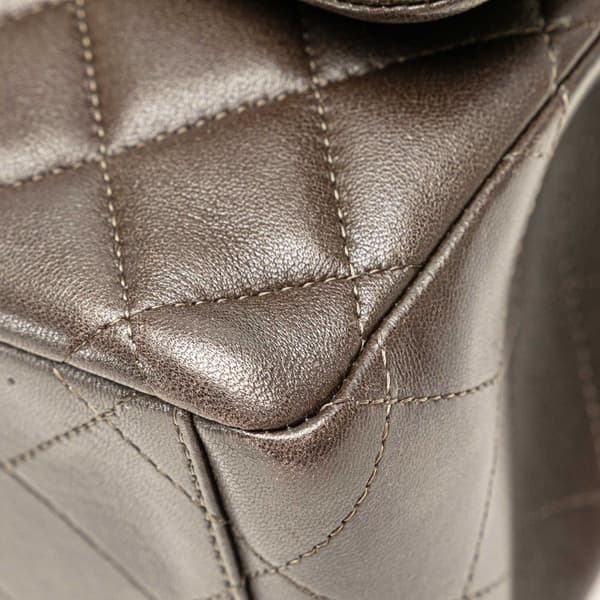 Pre-owned Chanel Maxi Classic Lambskin Double Flap Black