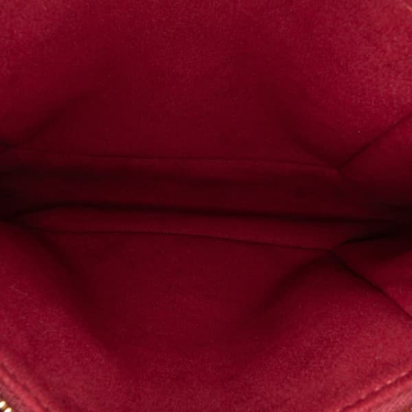 Pre-owned Louis Vuitton Monogram Embossed Puffy Lambskin Coussin PM Brown