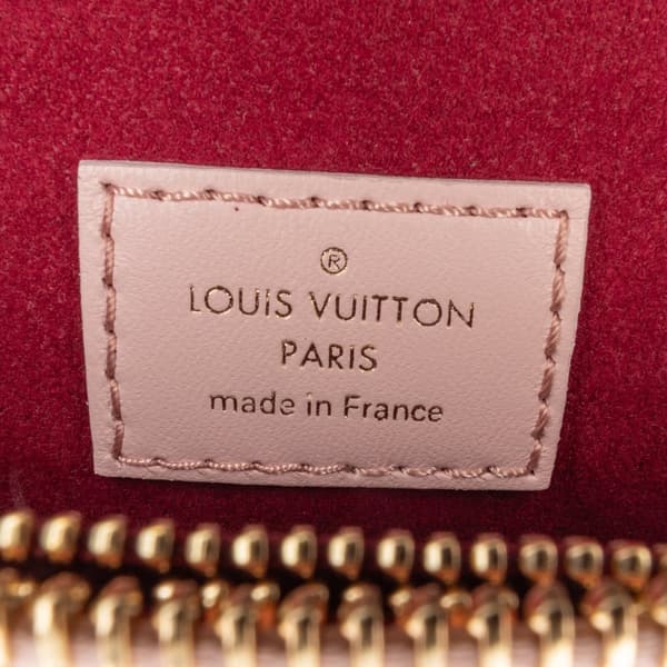 Pre-owned Louis Vuitton Monogram Embossed Puffy Lambskin Coussin PM Brown