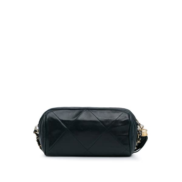 Pre-owned Chanel CC Lambskin Tassel Shoulder Bag Blue