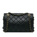 Miniatyrbild 3 av 10: Pre-owned Chanel CC Quilted Lambskin Tassel and Border Embellished Flap Black