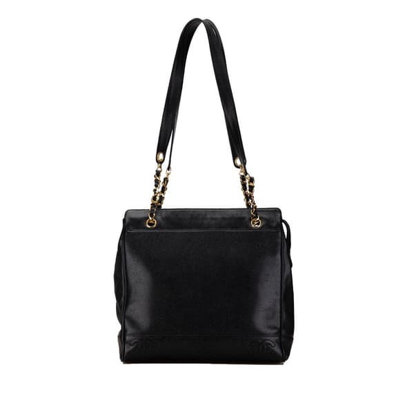Pre-owned Chanel Triple CC Caviar Shoulder Bag Black