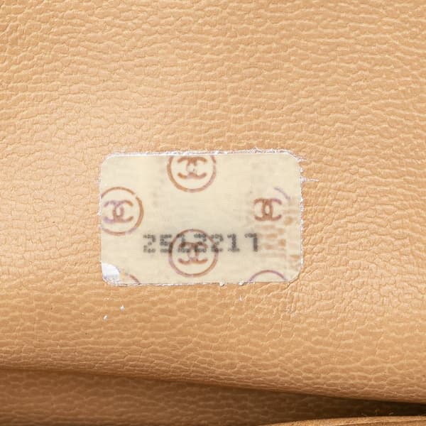 Pre-owned Chanel Quilted Lambskin Shoulder Bag Brown