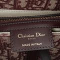 Miniatyrbild 6 av 8: Pre-owned Dior Oblique Canvas Saddle Bag Red