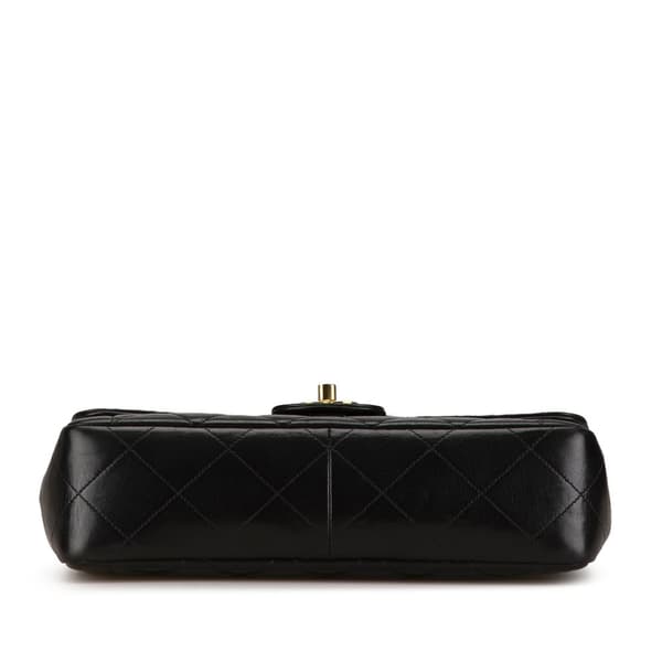 Pre-owned Chanel Medium CC Quilted Lambskin Border Single Flap Black