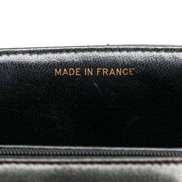 Pre-owned Chanel Medium CC Quilted Lambskin Border Single Flap Black