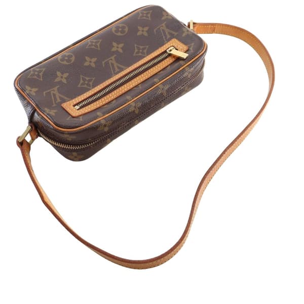 Pre-owned Louis Vuitton Monogram Pochette Cite Brown