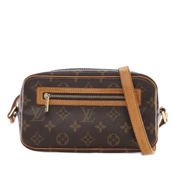 Pre-owned Louis Vuitton Monogram Pochette Cite Brown