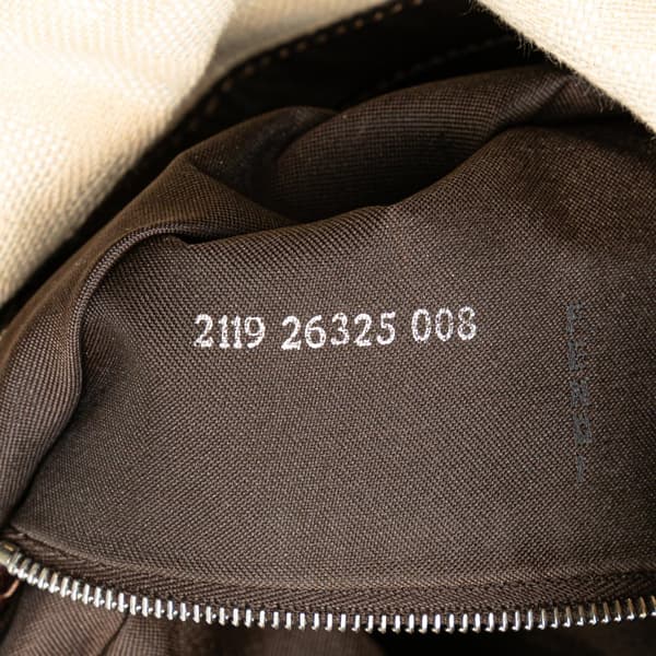 Pre-owned Fendi Zucca Canvas Mamma Forever Brown