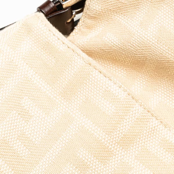Pre-owned Fendi Zucca Canvas Mamma Forever Brown