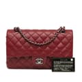 Pikkukuva 10 / 10: Pre-owned Chanel Medium Classic Lambskin Double Flap Red