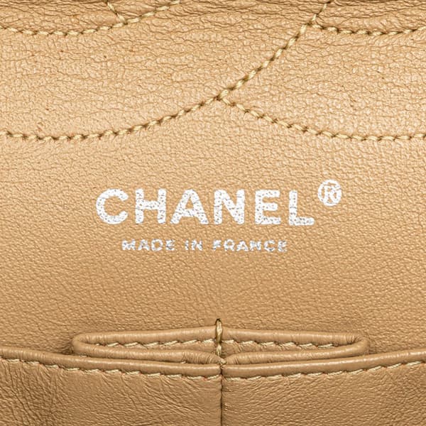 Pre-owned Chanel Reissue 2.55 Aged Calfskin Double Flap 227 Gold