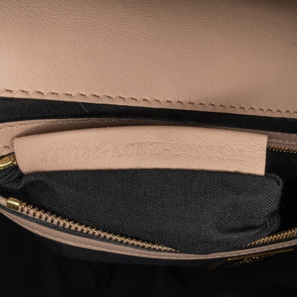 Pre-owned Fendi Bicolor Leather Chain Midi Baguette Pink