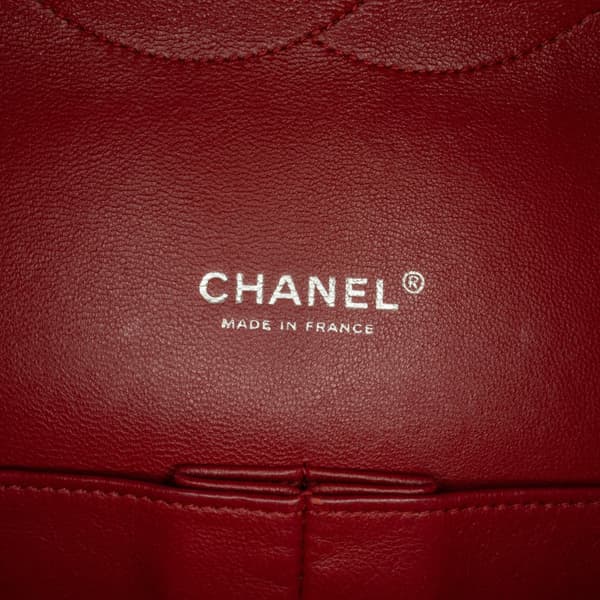 Pre-owned Chanel Maxi Classic Caviar Double Flap Red