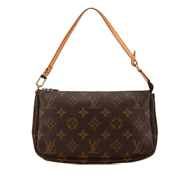 Pre-owned Louis Vuitton Monogram Pochette Accessoires Brown