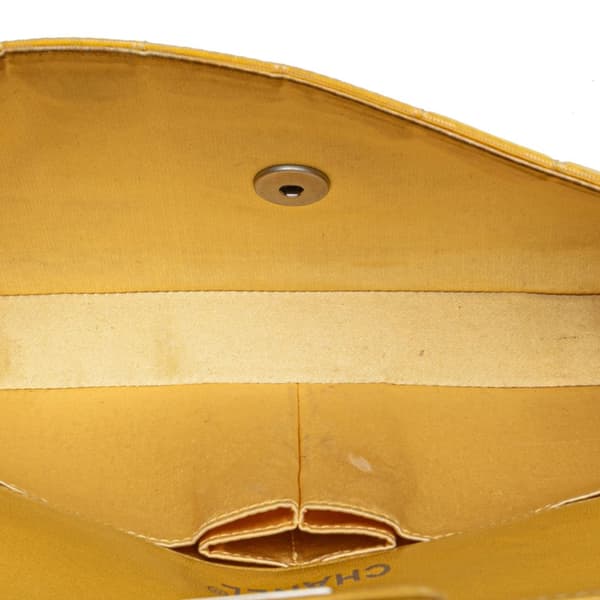 Pre-owned Chanel New Travel Line Nylon East West Flap Yellow