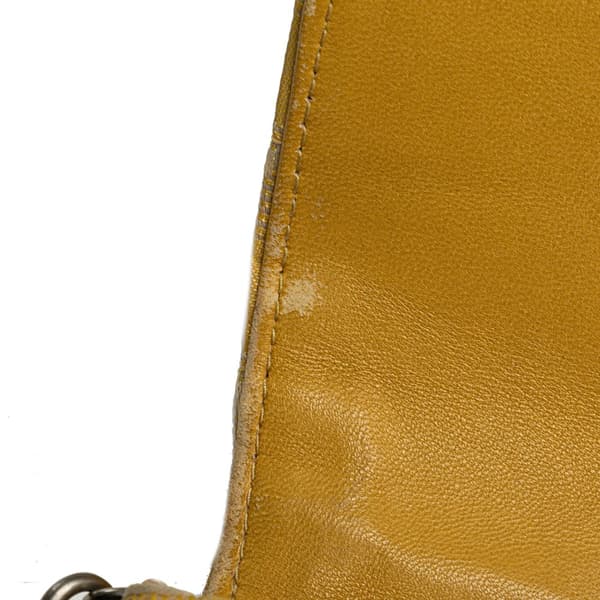 Pre-owned Chanel New Travel Line Nylon East West Flap Yellow