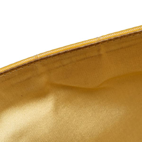 Pre-owned Chanel New Travel Line Nylon East West Flap Yellow