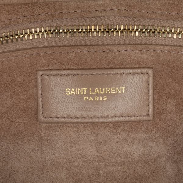 Pre-owned Saint Laurent Calfskin Le 5 a 7 Bag Brown