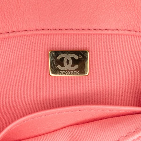 Pre-owned Chanel Small Quilted Lambskin Funky Town Flap Pink