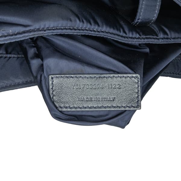 Pre-owned Saint Laurent Nylon Le 5 a 7 Shoulder Bag Blue