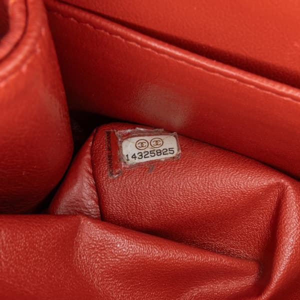 Pre-owned Chanel Jumbo Classic Caviar Double Flap Orange