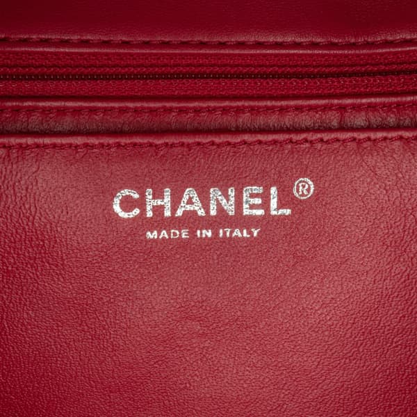 Pre-owned Chanel Maxi Classic Chevron Lambskin Single Flap Pink
