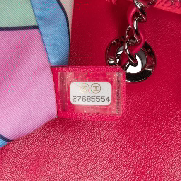 Pre-owned Chanel Medium Quilted Terry Cloth Coco Beach Flap Pink