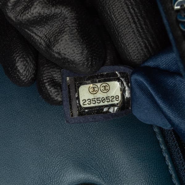 Pre-owned Chanel Paris Cuba Medium Sequin Coco Cuba Single Flap Blue