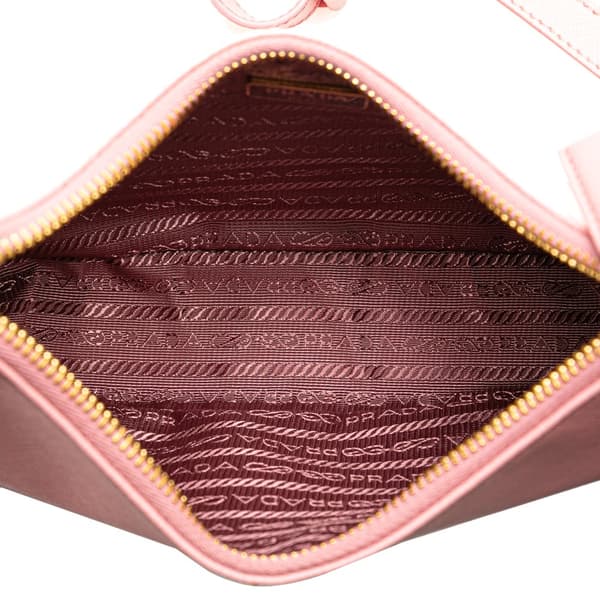 Pre-owned Prada Mini Saffiano Re Edition Shoulder Bag Pink
