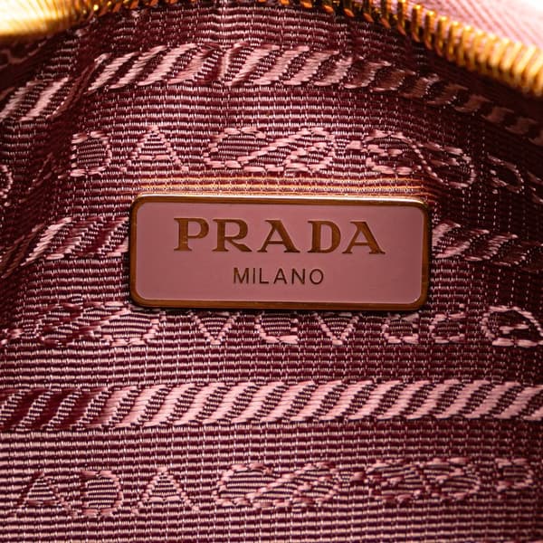 Pre-owned Prada Mini Saffiano Re Edition Shoulder Bag Pink