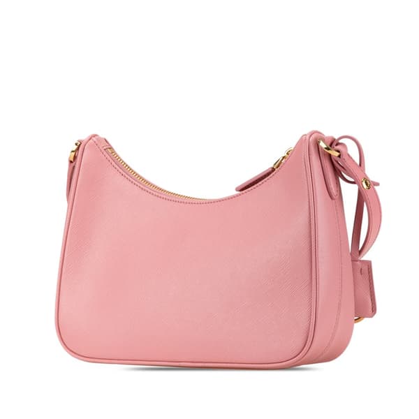Pre-owned Prada Mini Saffiano Re Edition Shoulder Bag Pink