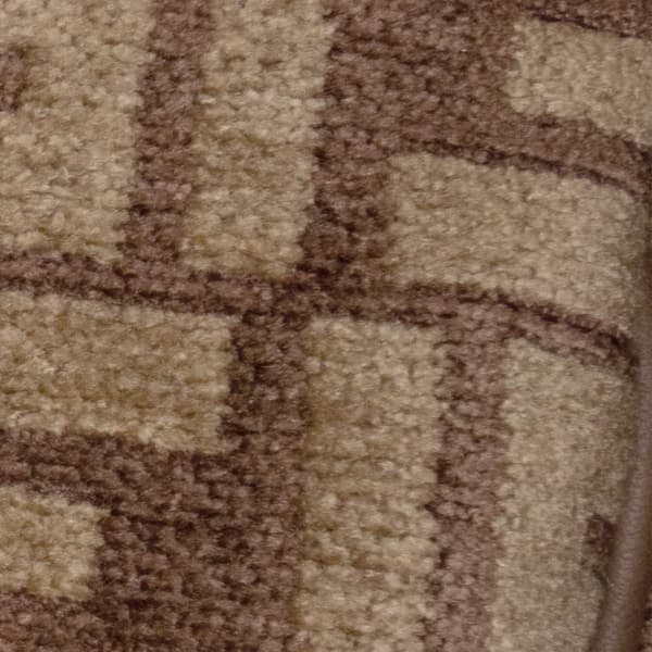 Pre-owned Fendi Zucca Wool Chain Midi Baguette Brown